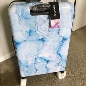 Bebe Sky Blue Marble Luggage
